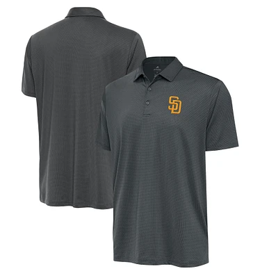 Men's Antigua Pewter San Diego Padres Eclipse Polo