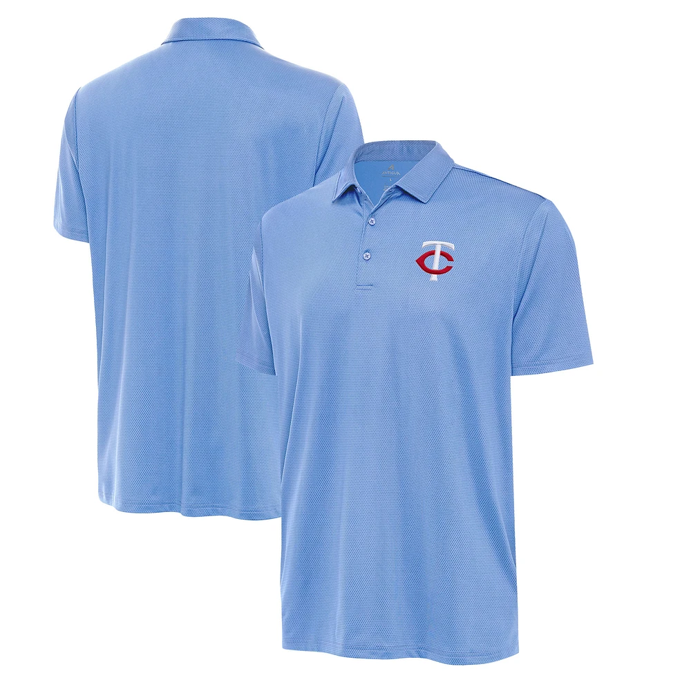 Men's Antigua Powder Blue Minnesota Twins Eclipse Polo