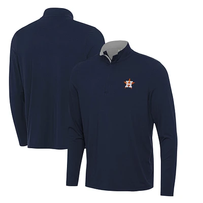 Men's Antigua Navy Houston Astros Content Quarter-Zip Top