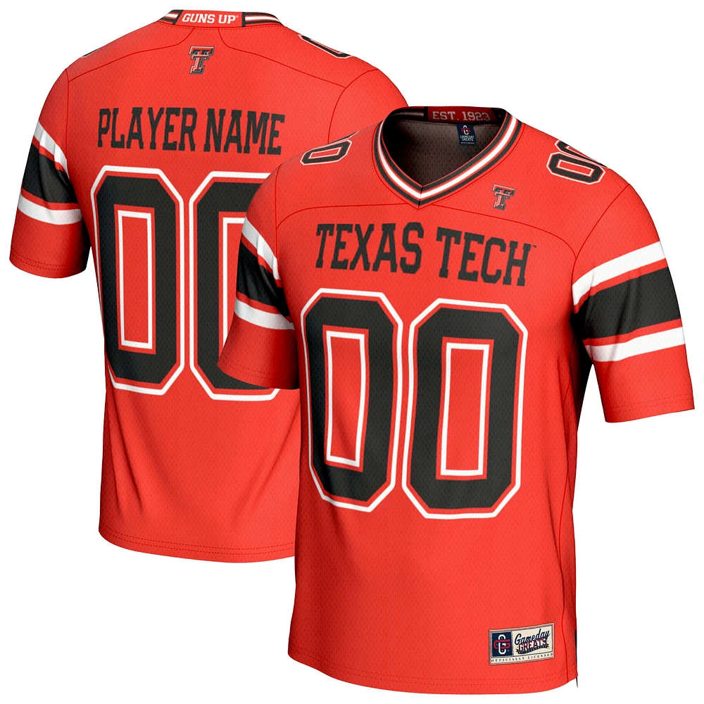 Unisex GameDay Greats Red Texas Tech Raiders Personalized Football Fashion Jersey