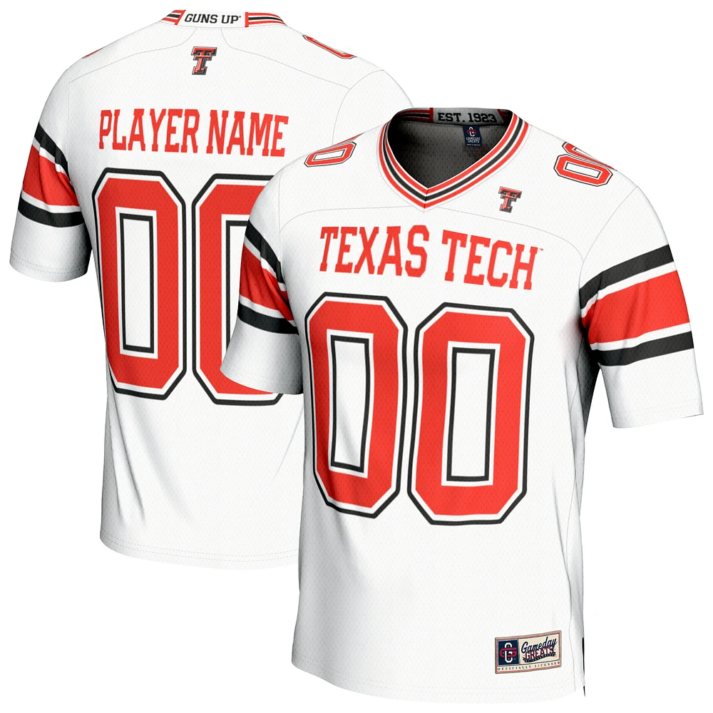 Youth GameDay Greats Red Texas Tech Raiders Personalized Football Fashion Jersey