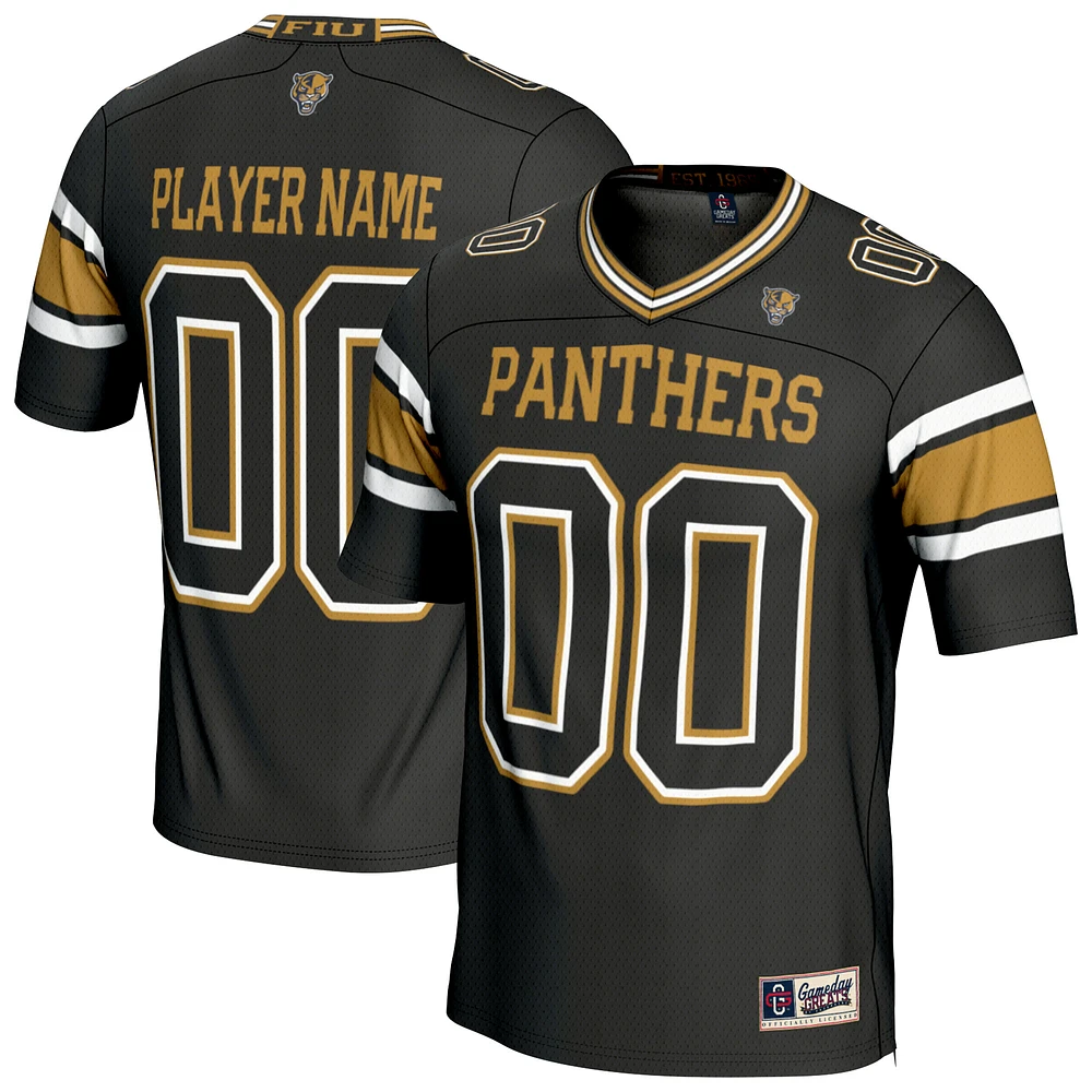 Youth GameDay Greats Black FIU Panthers Personalized Football Fashion Jersey