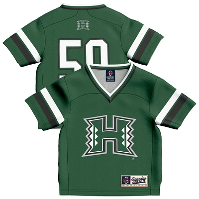 Toddler GameDay Greats #50 Green Hawaii Rainbow Warriors Lightweight Collegiate Football Fashion Jersey