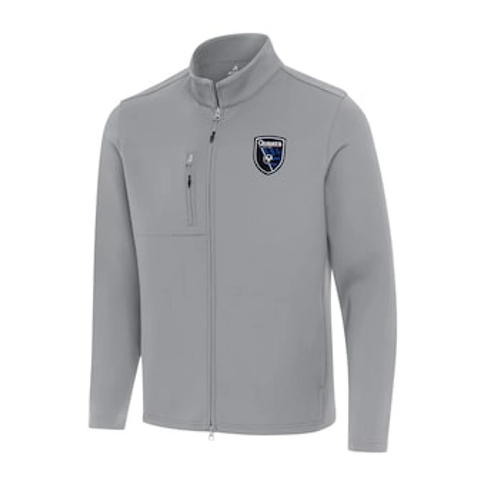 Men's Antigua San Jose Earthquakes Objection Full-Zip Jacket