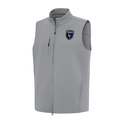 Men's Antigua San Jose Earthquakes Demand Full-Zip Vest