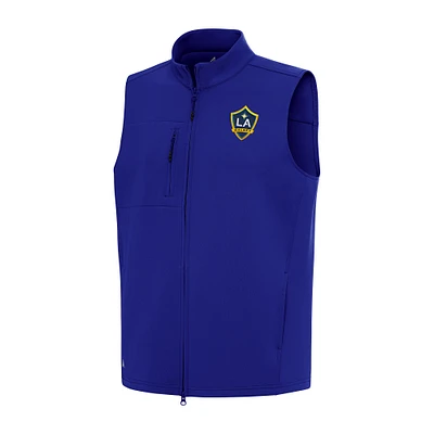 Men's Antigua Royal LA Galaxy Demand Full-Zip Vest
