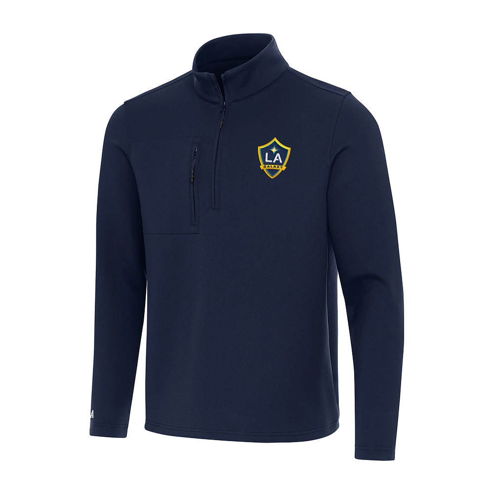 Men's Antigua Navy LA Galaxy Insider Quarter-Zip Top