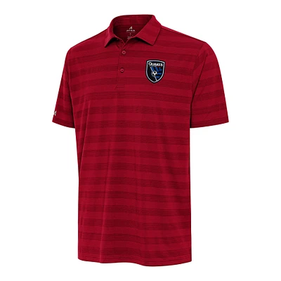 Men's Antigua San Jose Earthquakes Tunnel Polo