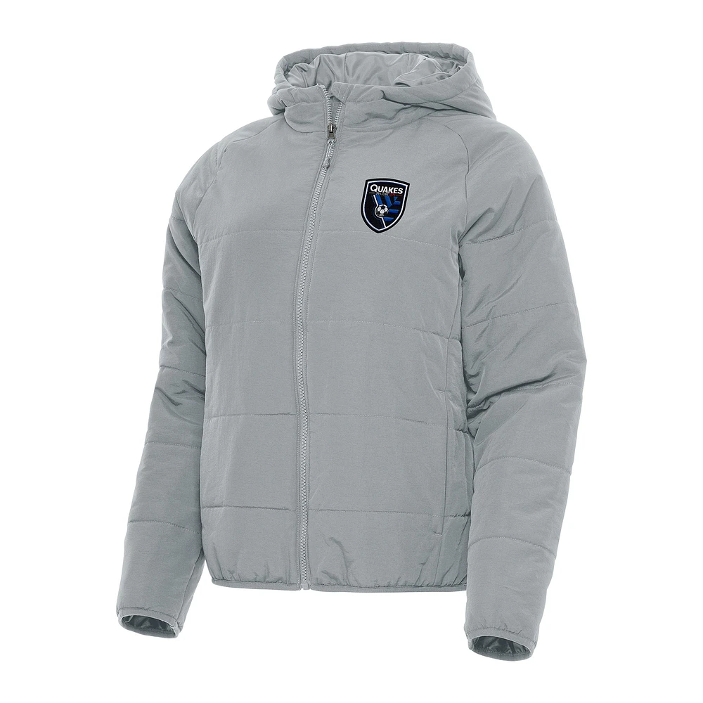 Women's Antigua San Jose Earthquakes Universe Full-Zip Hoodie Jacket
