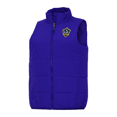 Women's Antigua Royal LA Galaxy Experience Full-Zip Vest