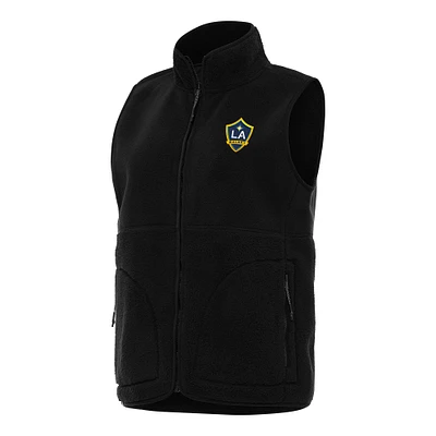 Women's Antigua LA Galaxy Nostalgic Full-Zip Vest