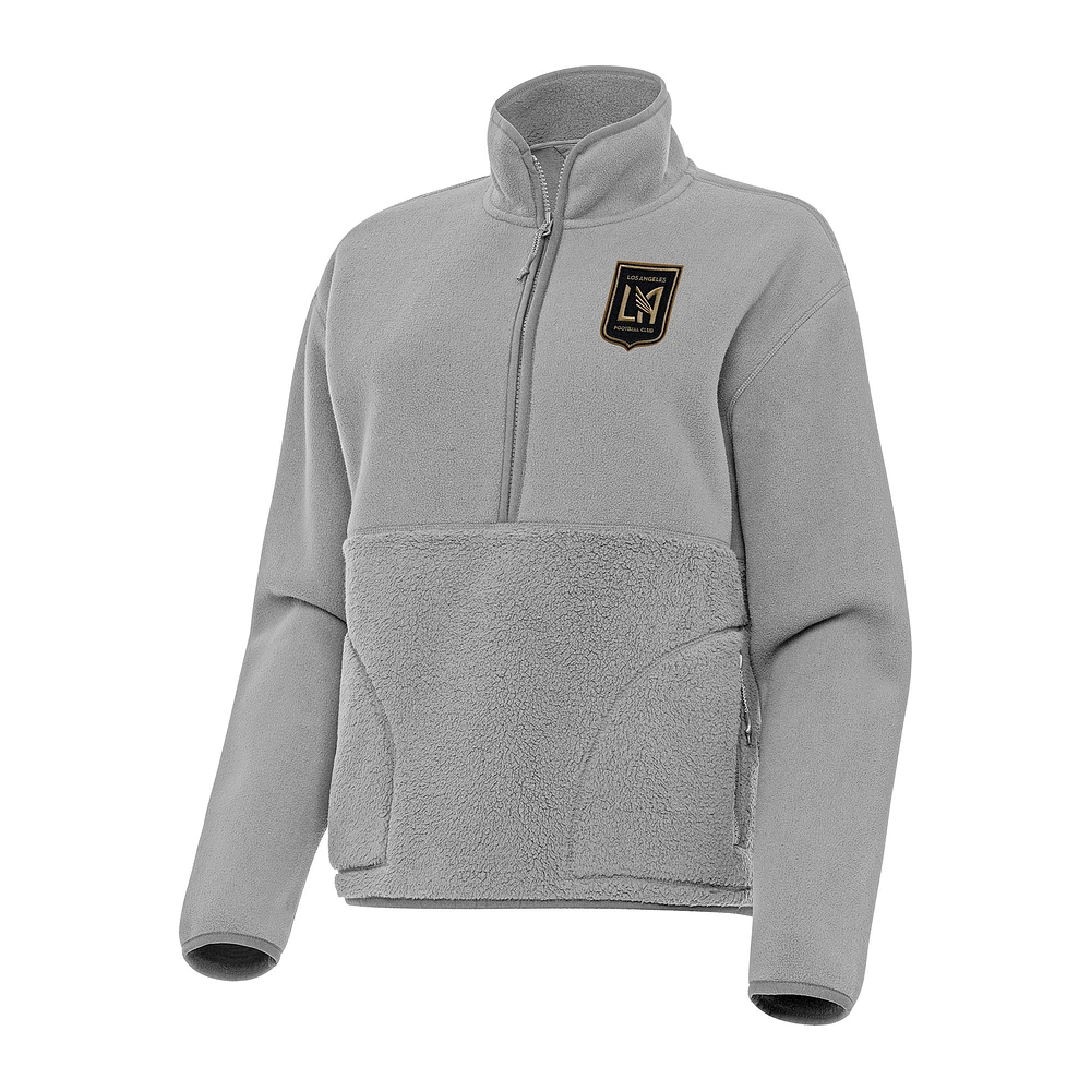 Women's Antigua LAFC Figure Quarter-Zip Jacket