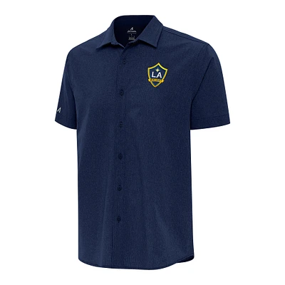 Men's Antigua Navy LA Galaxy Activate Button-Up Shirt