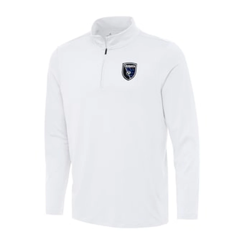 Men's Antigua San Jose Earthquakes Reprocess Quarter-Zip Top