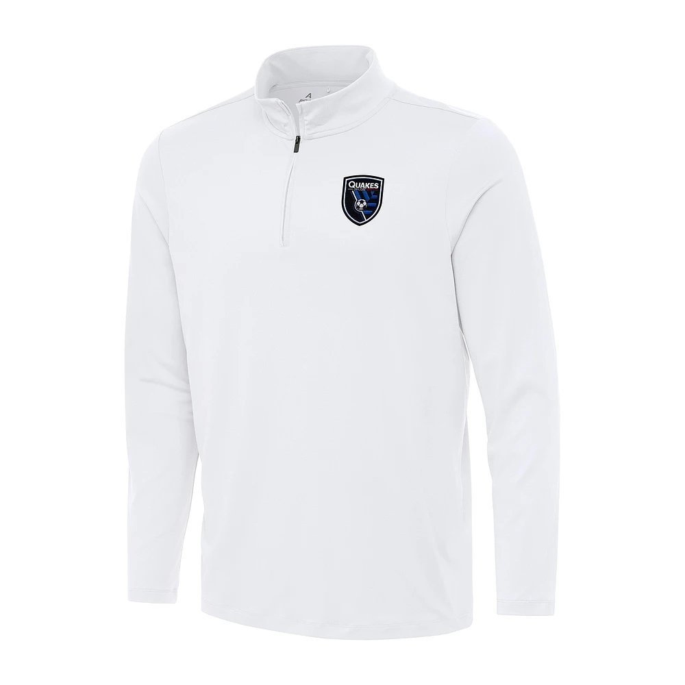 Men's Antigua San Jose Earthquakes Reprocess Quarter-Zip Top