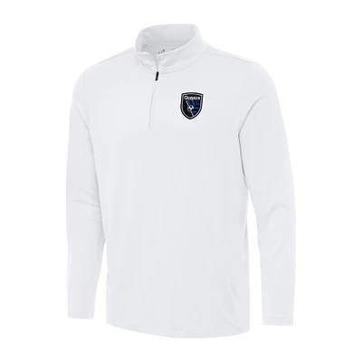Men's Antigua San Jose Earthquakes Reprocess Quarter-Zip Top