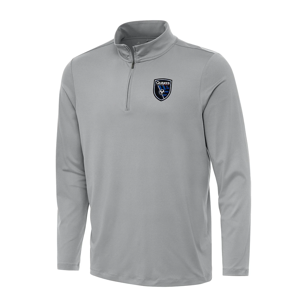 Men's Antigua San Jose Earthquakes Reprocess Quarter-Zip Top