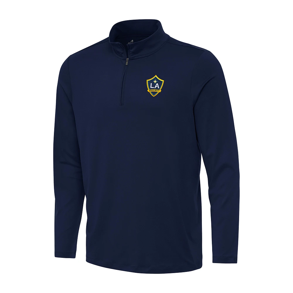 Men's Antigua Navy LA Galaxy Reprocess Quarter-Zip Top