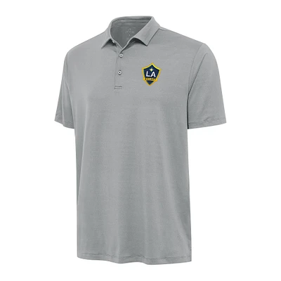 Men's Antigua Gray LA Galaxy Reprocess Polo