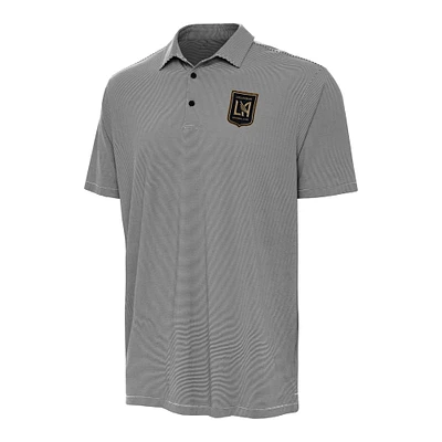 Men's Antigua Black LAFC Twine Performance Polo