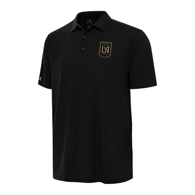 Men's Antigua Black LAFC Era Polo