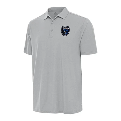 Men's Antigua Gray San Jose Earthquakes Era Polo
