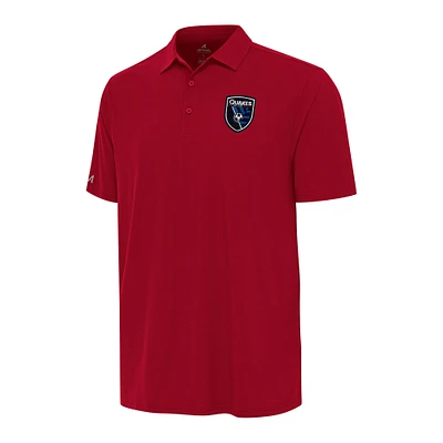 Men's Antigua Red San Jose Earthquakes Era Polo
