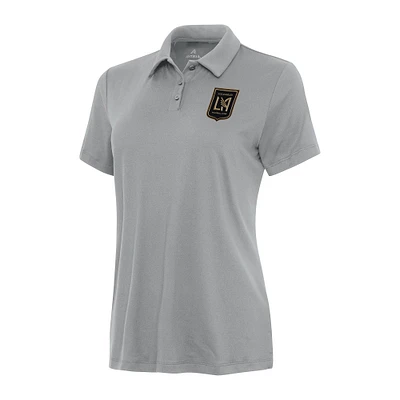 Women's Antigua Gray LAFC Reprocess Polo