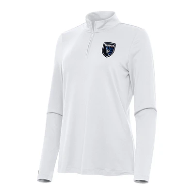 Women's Antigua San Jose Earthquakes Reprocess Quarter-Zip Top