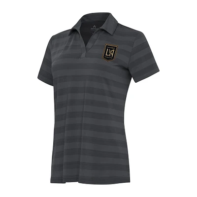 Women's Antigua Pewter LAFC Tunnel Polo