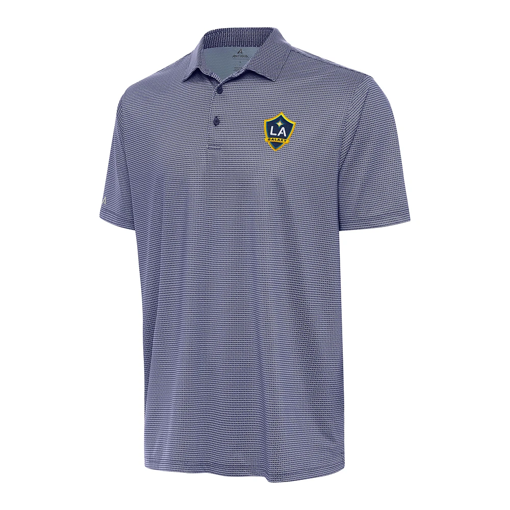 Men's Antigua White/Navy LA Galaxy Rings Polo