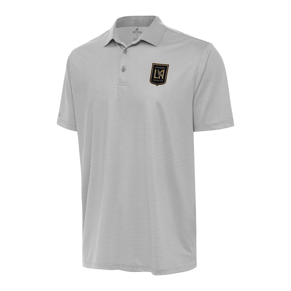 Men's Antigua White/Gray LAFC Rings Polo