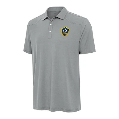 Men's Antigua Gray LA Galaxy Western Polo