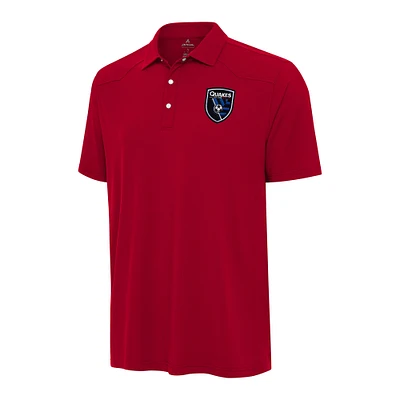 Men's Antigua Red San Jose Earthquakes Western Polo