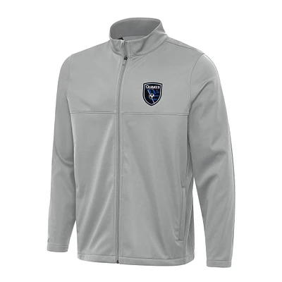 Men's Antigua San Jose Earthquakes Links 2 Full-Zip Golf Jacket