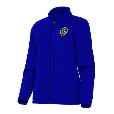 Women's Antigua Royal LA Galaxy Links 2 Full-Zip Golf Jacket