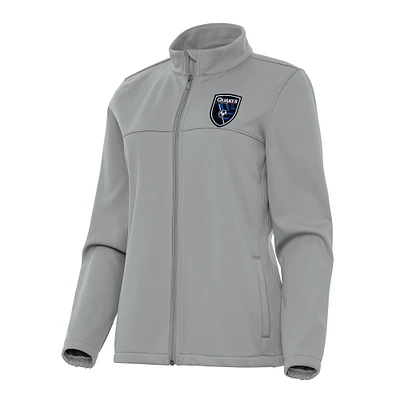 Women's Antigua San Jose Earthquakes Links 2 Full-Zip Golf Jacket