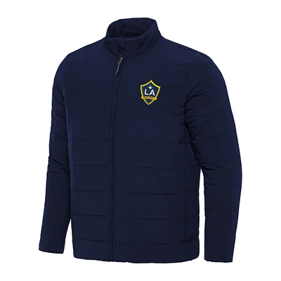 Men's Antigua Navy LA Galaxy Swelter Full-Zip Puffer Jacket