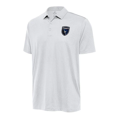 Men's Antigua White San Jose Earthquakes Big & Tall Ellipse Polo