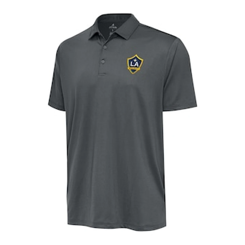 Men's Antigua Pewter LA Galaxy Big & Tall Ellipse Polo