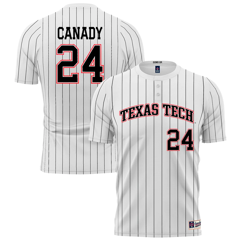 Youth GameDay Greats NiJaree Canady Red Texas Tech Raiders Softball Fashion Jersey