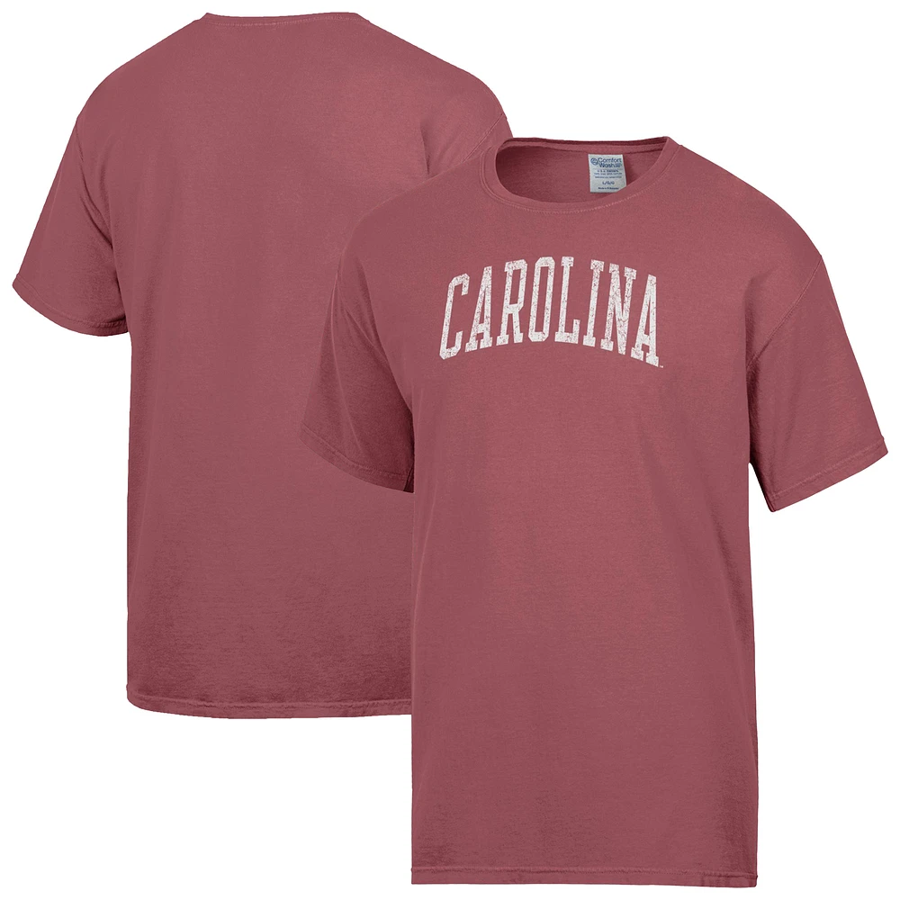 Men's ComfortWash Red South Carolina Gamecocks Distressed Arch T-Shirt