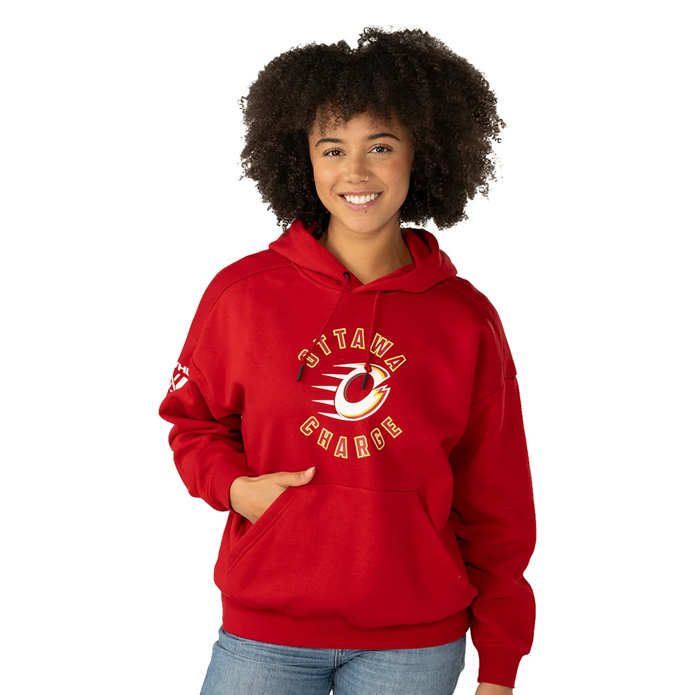 Women's Red Ottawa Charge Ultimate Pullover Hoodie