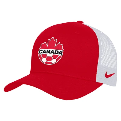 Unisex Nike Red Canada Soccer Rise Adjustable Trucker Hat