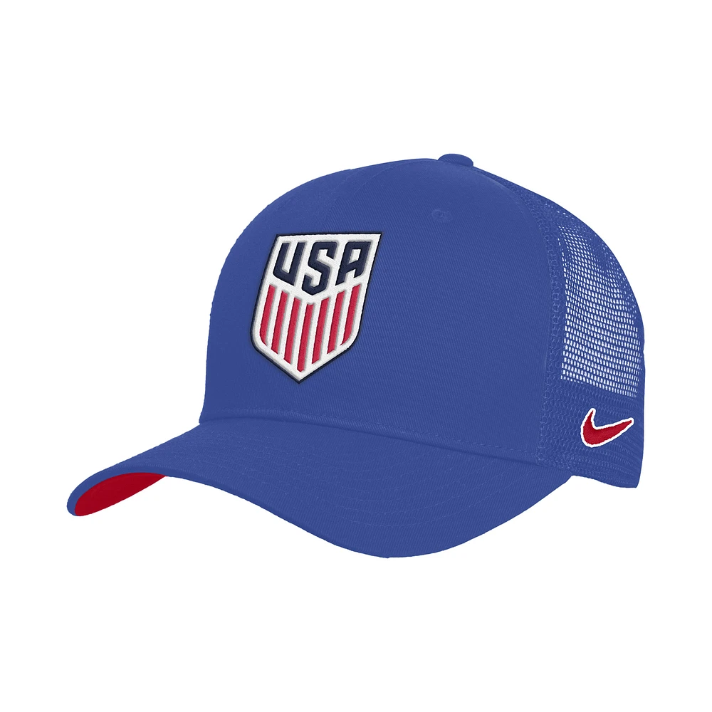 Unisex Nike Blue USMNT Rise Adjustable Trucker Hat