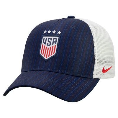 Unisex Nike Navy USWNT Rise Printed Trucker Adjustable Hat