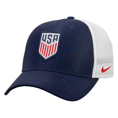 Unisex Nike Navy USMNT Rise Printed Trucker Adjustable Hat