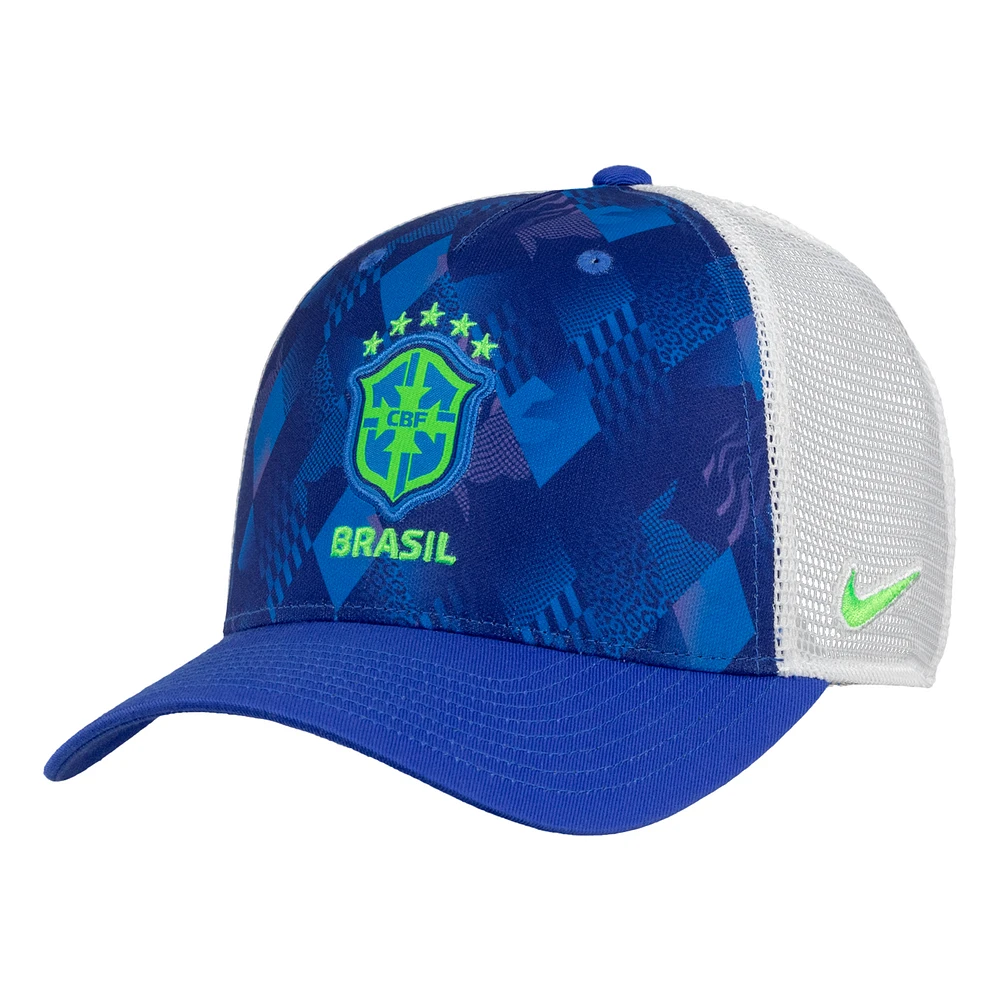 Unisex Nike Blue Brazil National Team Rise Printed Trucker Adjustable Hat