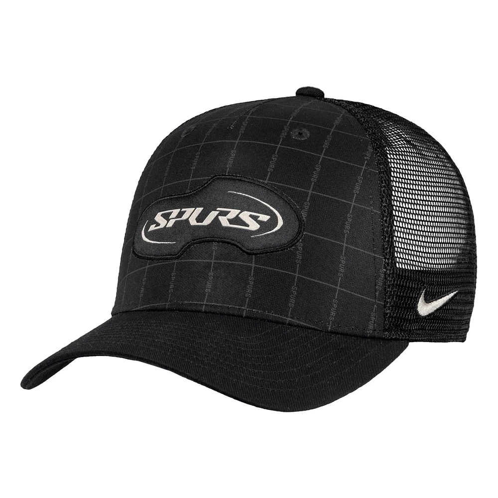 Unisex Nike Black Tottenham Hotspur Rise Printed Trucker Adjustable Hat