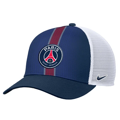 Unisex Nike Navy Paris Saint-Germain Rise Printed Trucker Adjustable Hat